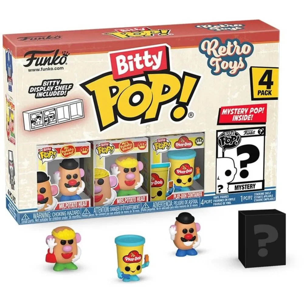 FUNKO Bitty POP!: Retro Toys - Mr. Potato Head 4-Pack  COLLECTABLES - Picture 2 of 4